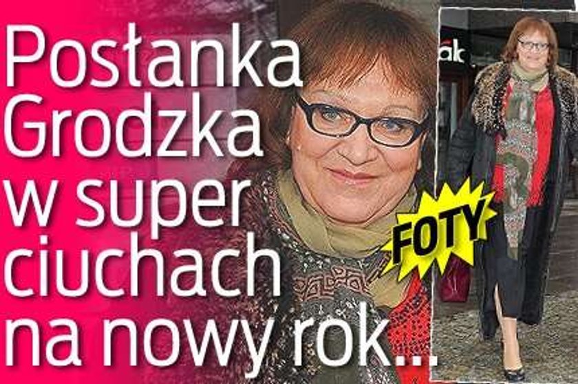 Posłanka Grodzka w super ciuchach na nowy rok. FOTY