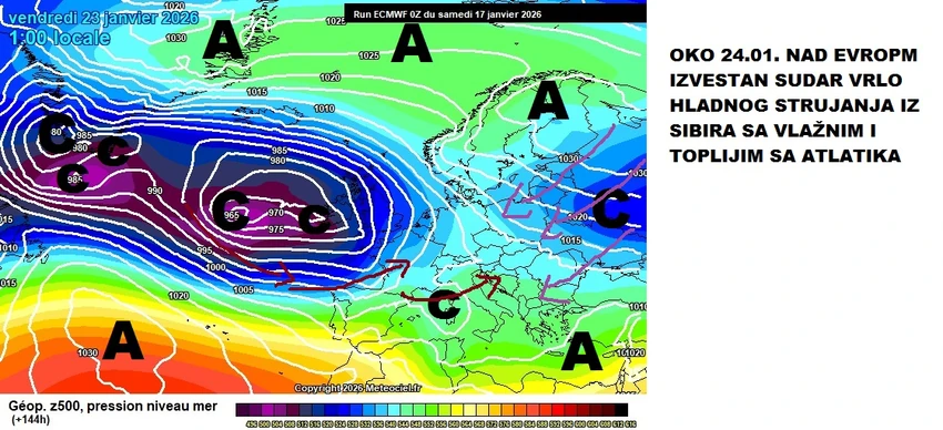 Mape kretanja hladnog vremena