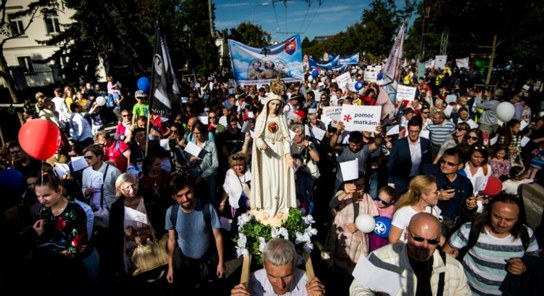 The National March for Life attracted 50,000 people, according to the Catholic Episcopal Conference of Slovakia which organised the event.