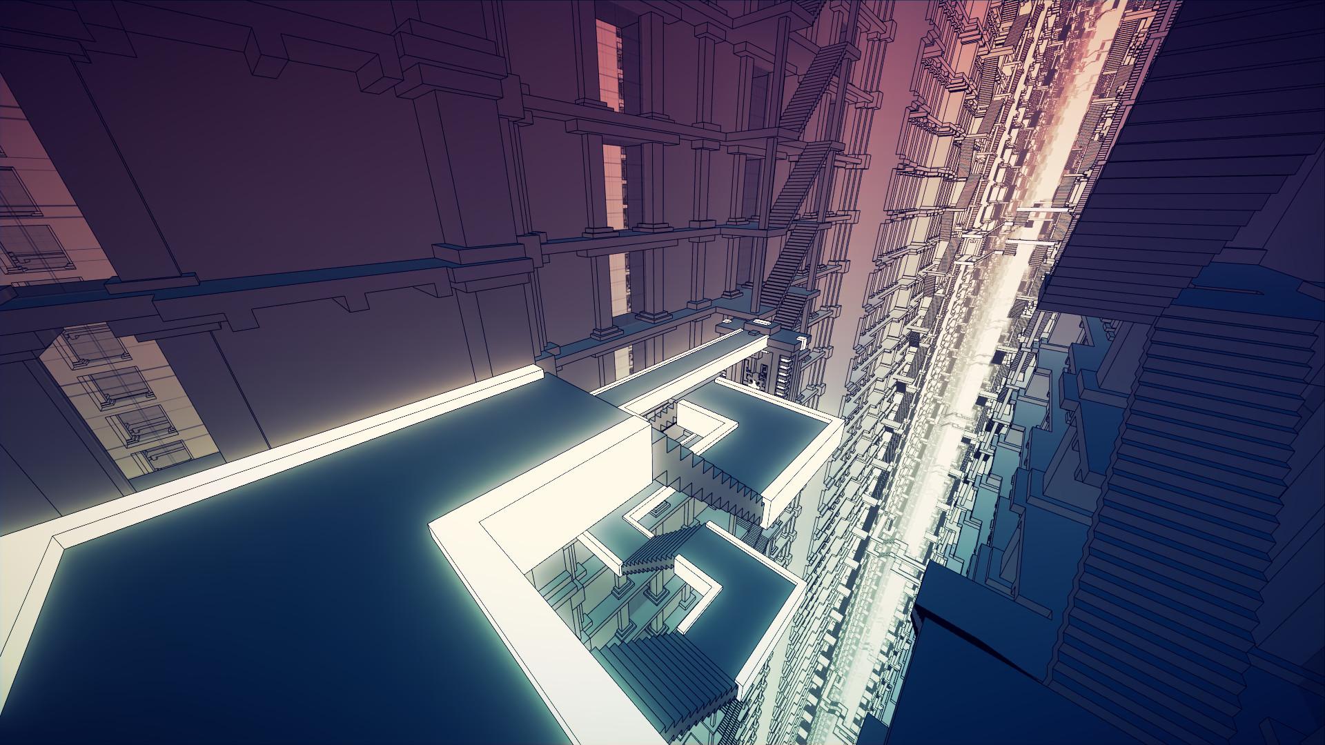 Obrázok z hry Manifold Garden.