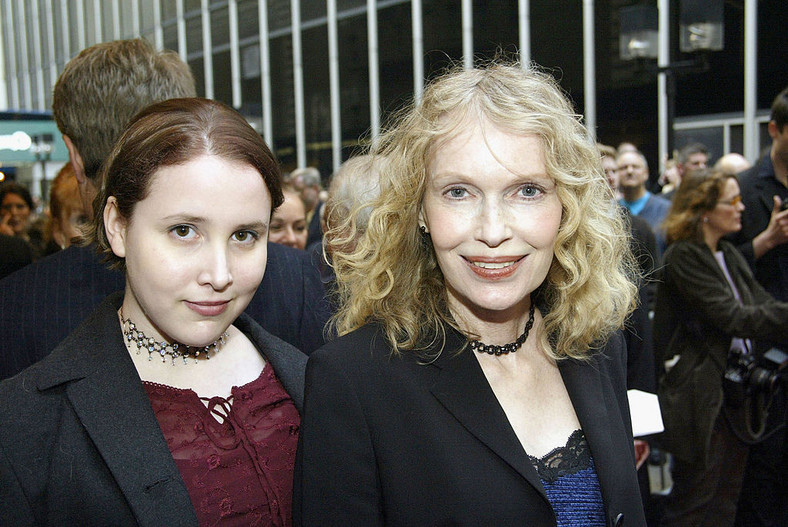 Mia Farrow z córką Dylan