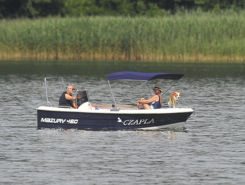 Kwaśniewscy na Mazurach