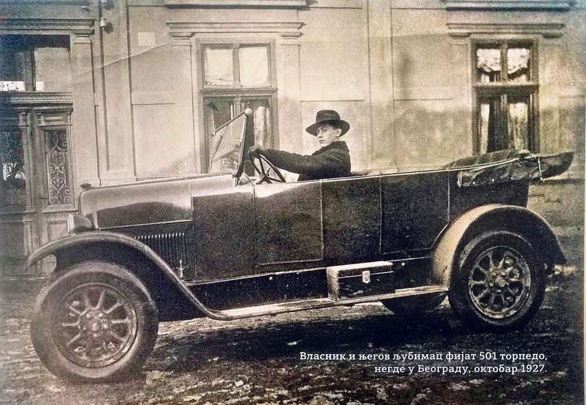 Vlasnik u svom automobilu, Beograd 1927.