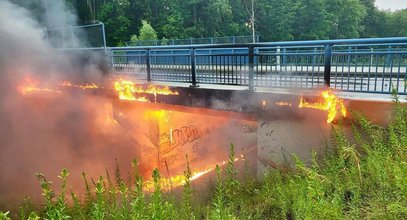 Ściana ognia. Palił się beton?! Ludzie czegoś takiego jeszcze nie widzieli