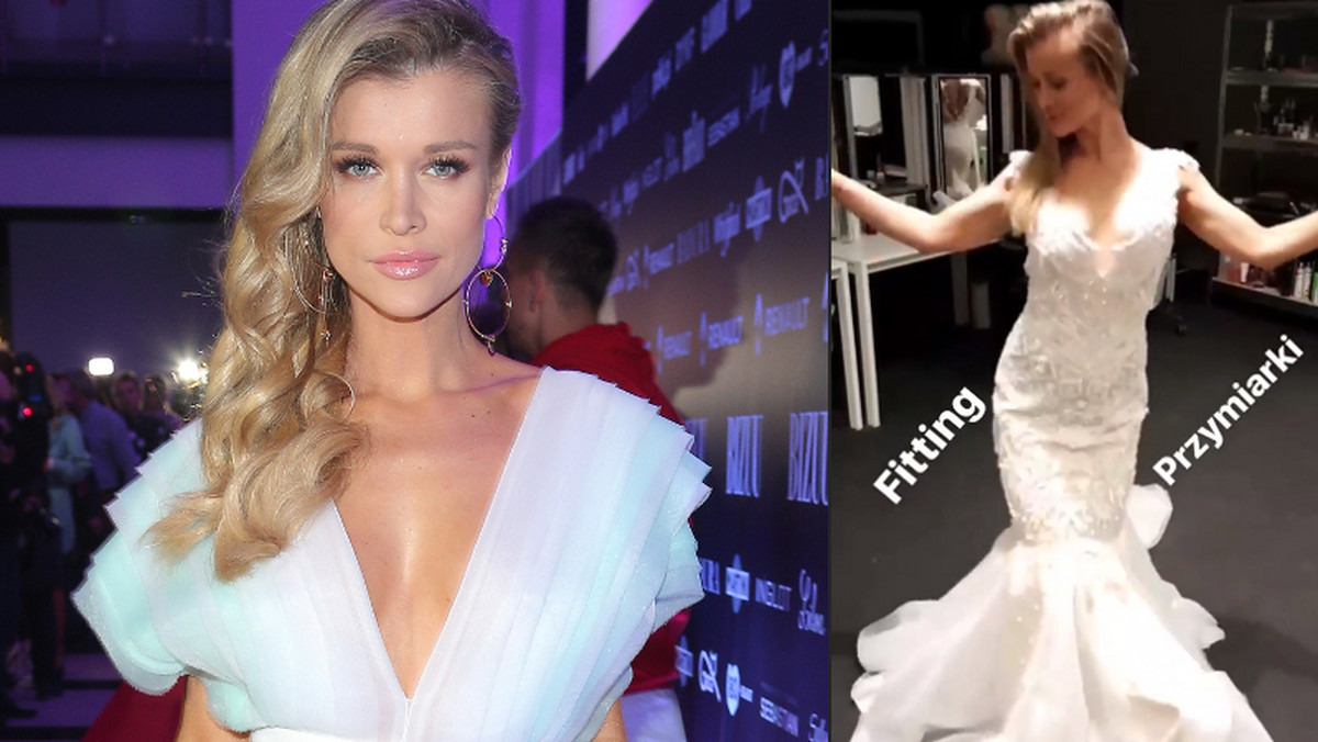 Joanna Krupa pokazała na Instagramie krótkie nagranie, na którym pozuje w białej sukni ślubnej. Celebrytka, która szykuje się do występu w programie "SNL Polska", wyglądała zjawiskowo.