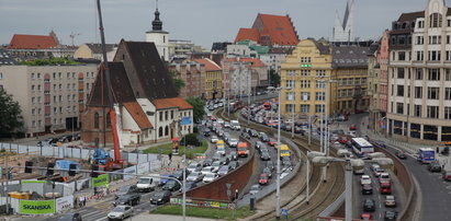 Wrocław stoi w korku