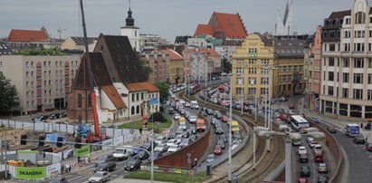 Wrocław stoi w korku