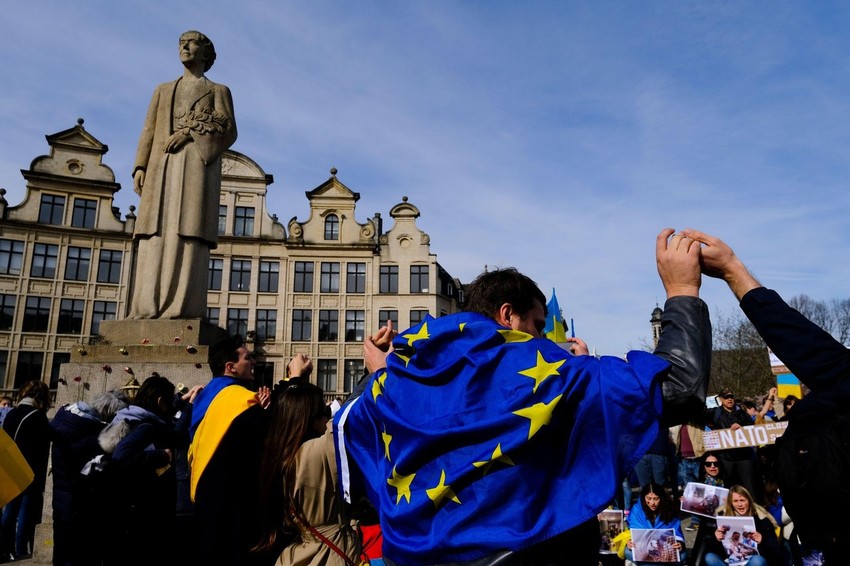 Protest u martu u Briselu zbog ruske invazije