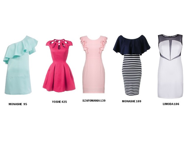 Sukienki maskujące mały biust