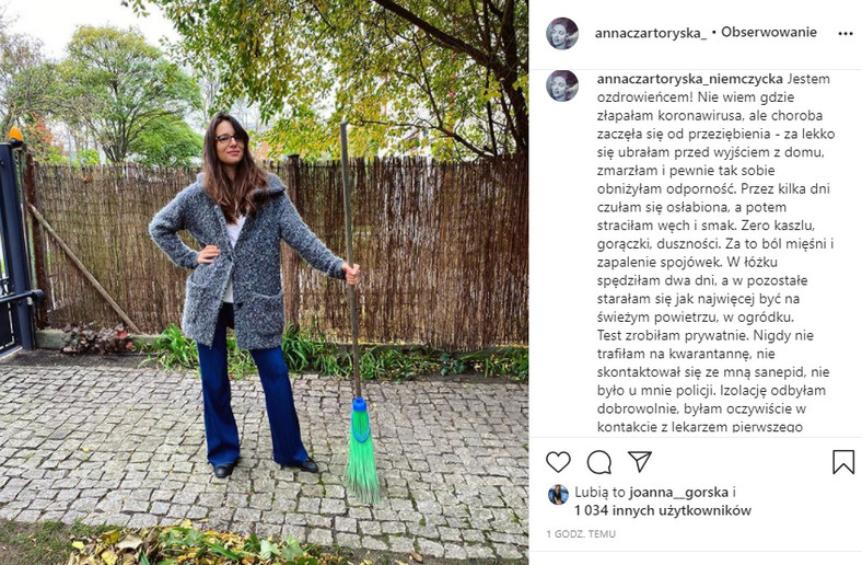 Anna Czartoryska-Niemczycka na Instagramie