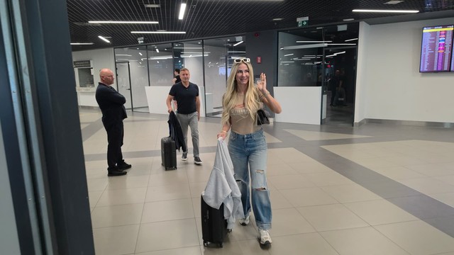 Vesna Đogani na aerodromu