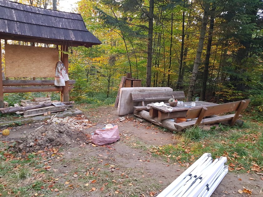 Bieszczady. Lasy Państwowe zarzucają protestującym ekologom zaśmiecanie lasu