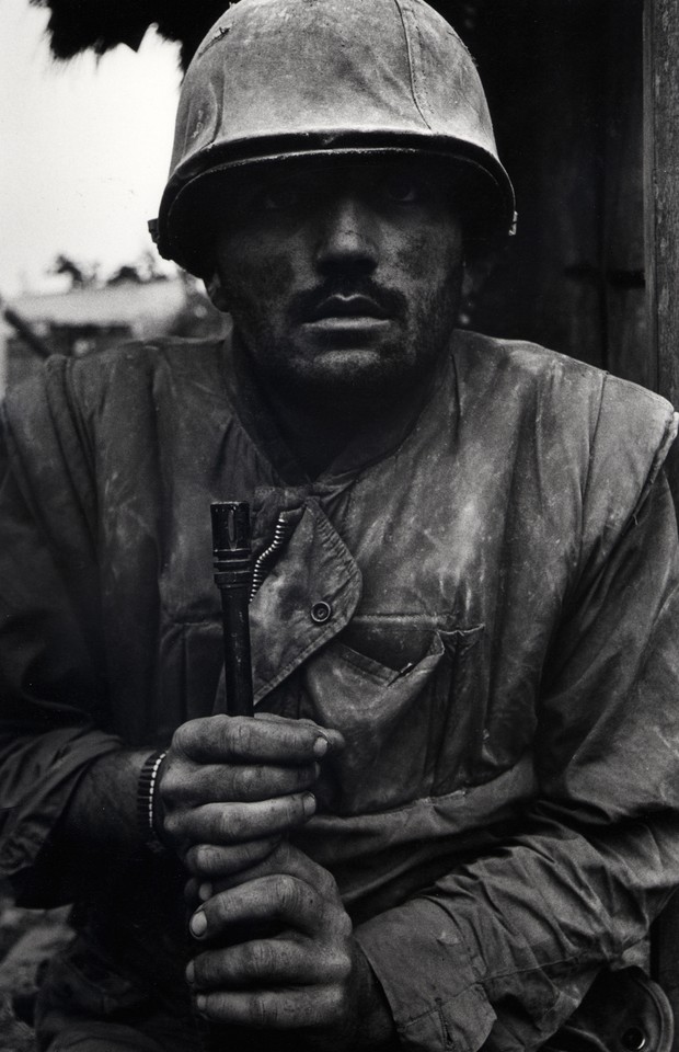 "Shell shocked marine", Don McCullin, Wietnam, 1968 r.