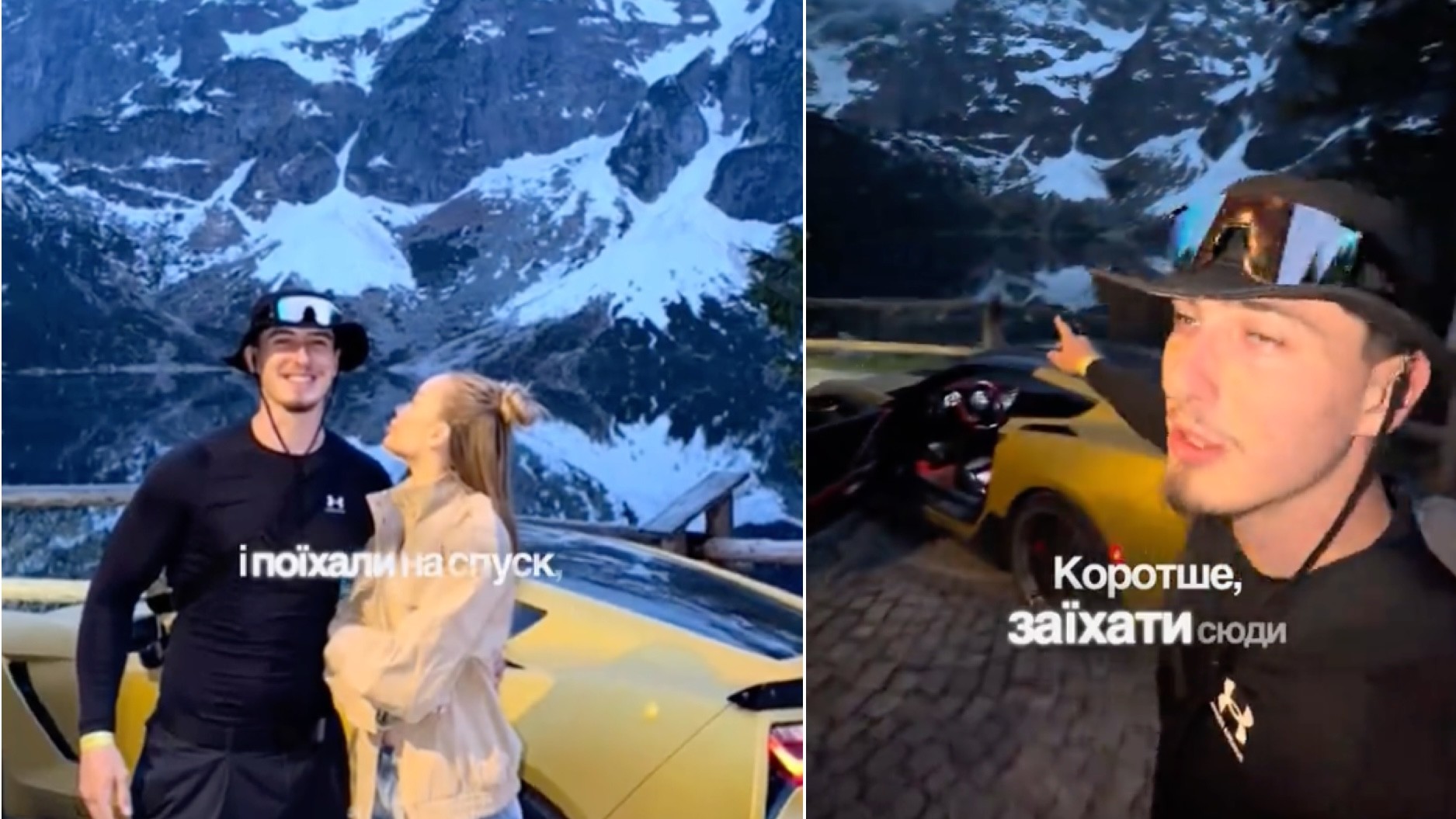 Influencer Andrij Havryliv s partnerkou pri tatranskom plese Morské oko v Poľsku, 22. mája 2026