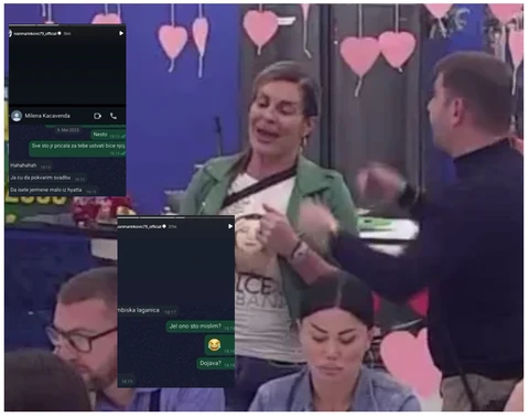 Milena Kačavenda i Ivan Marinković (Foto: Screenshot TV Pink/Instagram)