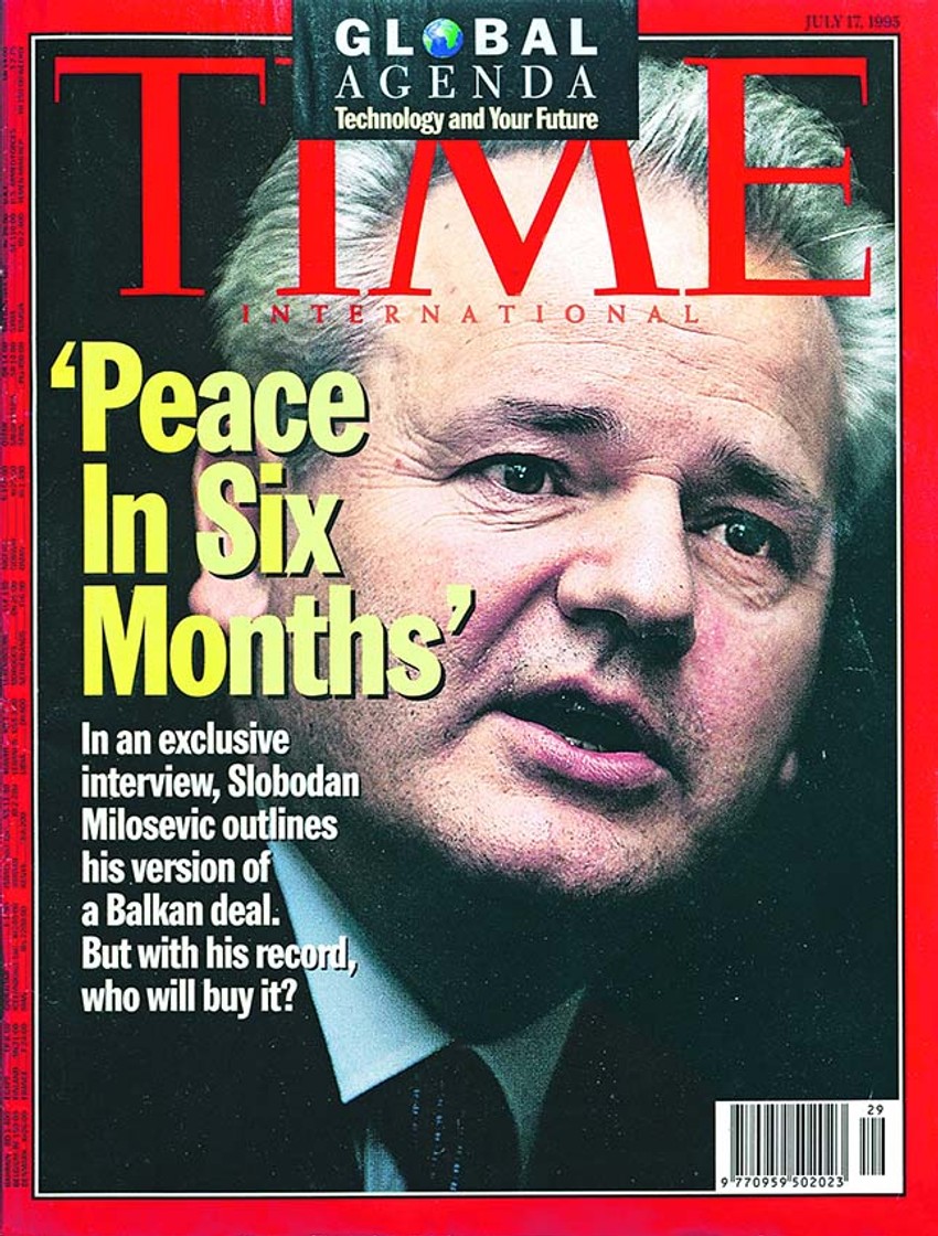 Miloševićev portret na "Tajmu" 