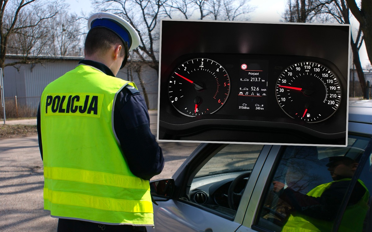 Jazda ze zbyt niską prędkością - kontrola drogowa