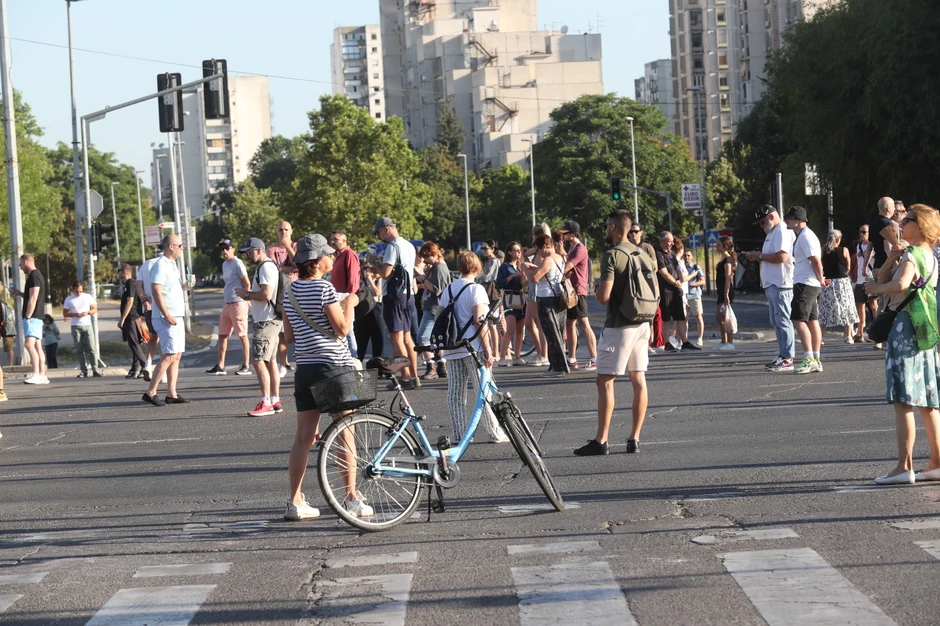 Blokada na Novom Beogradu