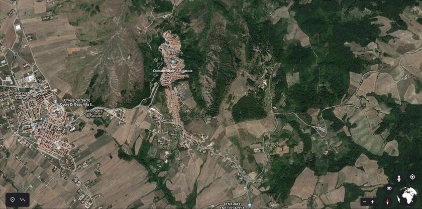 Bisaccia - zdjęcie z satelity