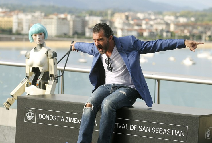 Tak Antonio Banderas promował film 'Automata'