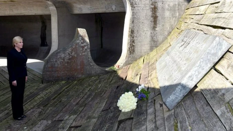 Kolinda Grabar Kitarović u Jasenovcu