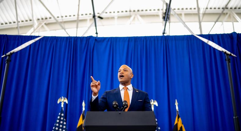 Gov. Wes Moore is backing Vice President Kamala Harris' presidential campaign.Andrew Harnik/Getty Images