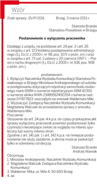 Stronniczość pracownika trzeba uprawdopodobnić