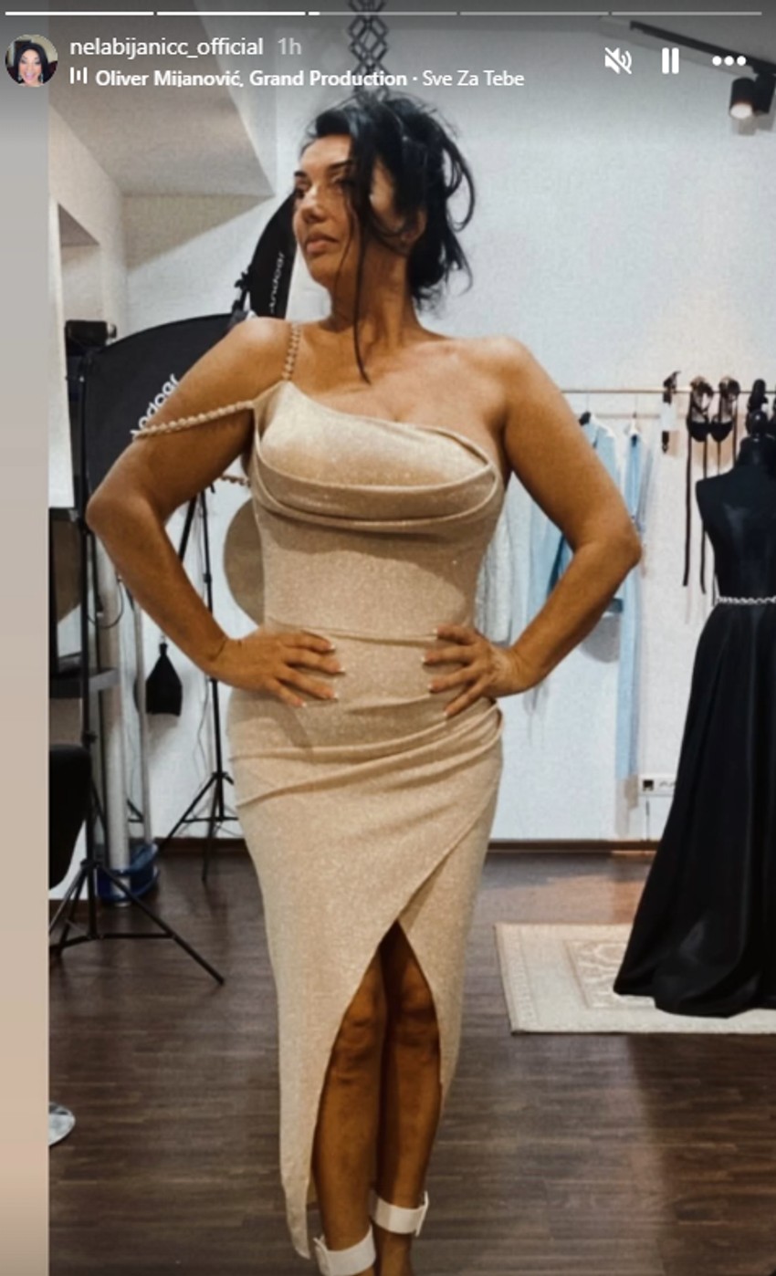 Nela Biljanić u elegantnoj haljini