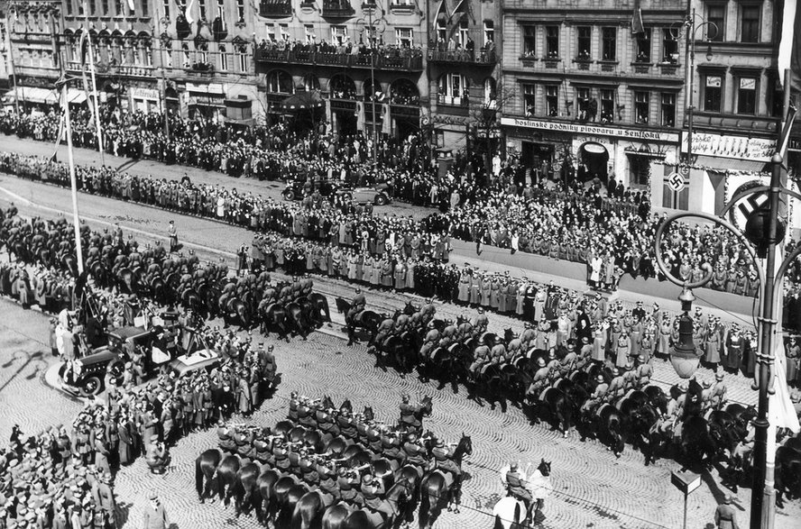 Defilada niemiecka w Pradze, 1939 r.