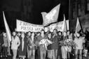 Kraków, manifestacja w rocznicę odzyskania niepodległości. 11 listopada 1980 r.