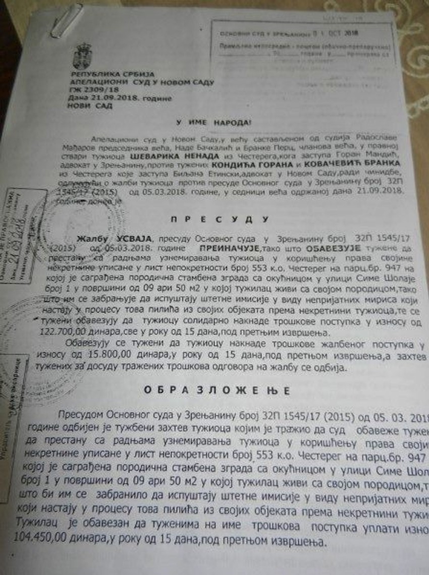 Presuda Apelacionog suda