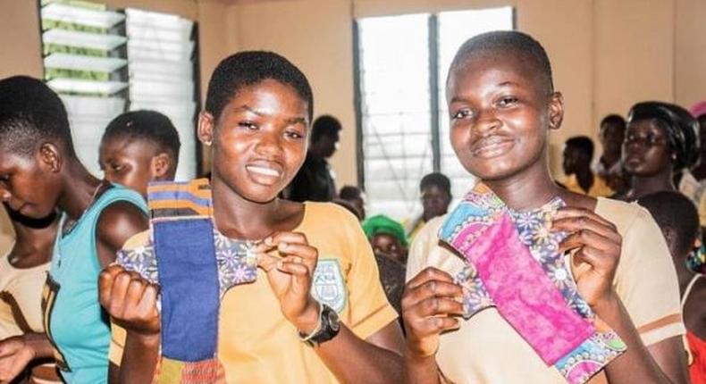 Washable, reusable sanitary pads for adolescent girls