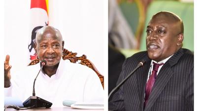 President Yoweri Museveni and MP Joseph Ssewungu