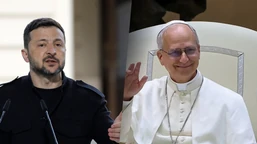 wołodymyr zełenski pierwszy raz rozmawiał z papieżem leonem xiv. "potw