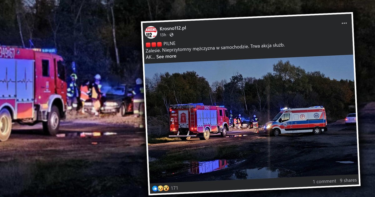 Zaparkowane w zaroślach BMW, a w nim zakrwawione ciało. Musiało pokonać do Zalesia 150 km