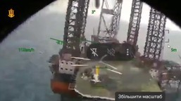 uderzyli na platformę, helikopter w ogniu. atak tajemniczych dronów uk