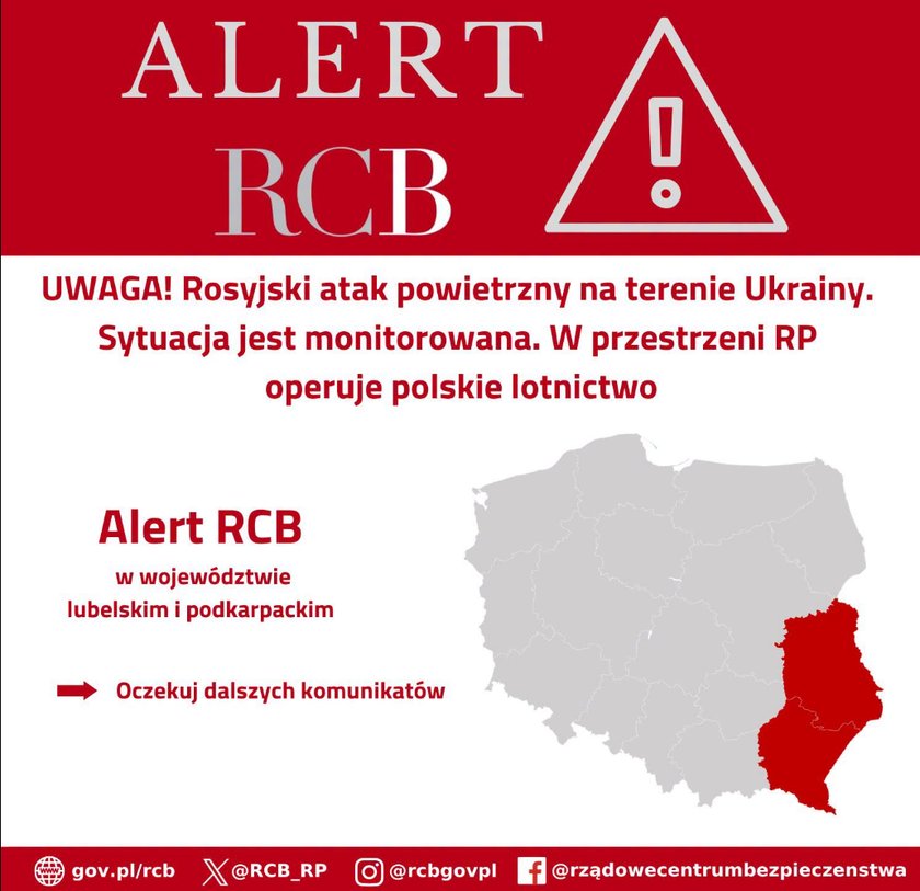 Alert RCB dla Lubelszczyzny i Podkarpacia. Nadal szukają tajemniczego ...