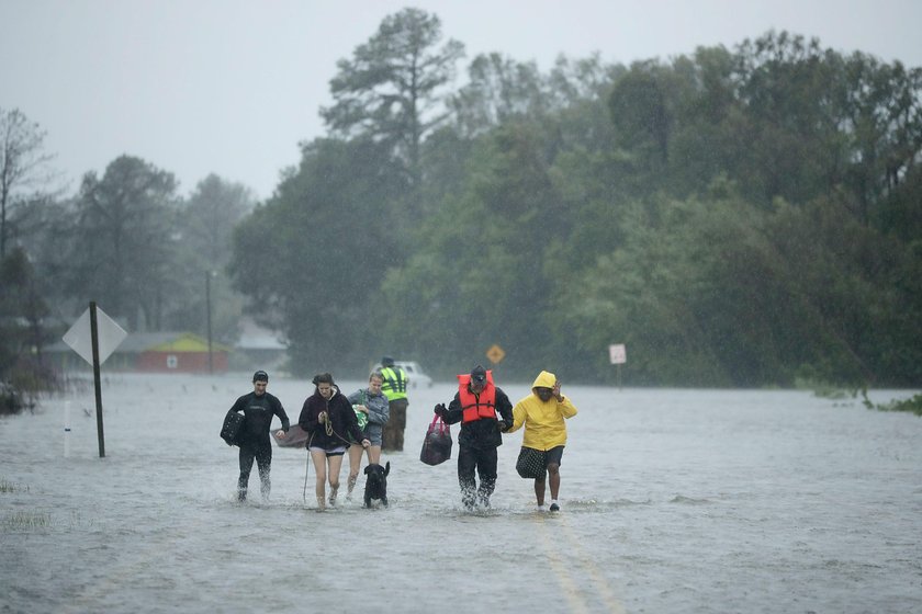 USA. Huragan Florence uderzył w Karolinę Północną