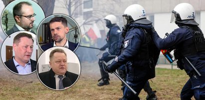 Politycy komentują zadymę przed Sejmem. "Nawiązano do tradycji Jaruzelskiego i stanu wojennego"