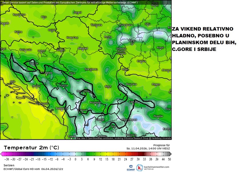 Za uskršnji vikend biće relativno hladno