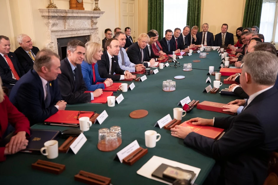 Prvi sastanak Džonsonovog kabineta nakon rekonstrukcije vlade