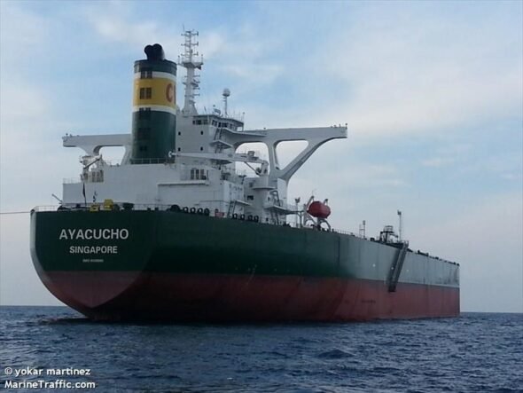 Tankowiec Maxim Gorki jeszcze jako Ayacucho fot. Marinetraffic