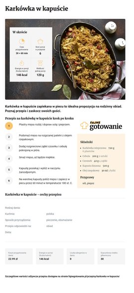 Karkówka w kapuście