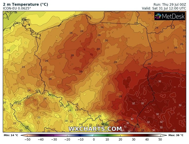 W sobotę na Podkarpaciu będzie upalnie