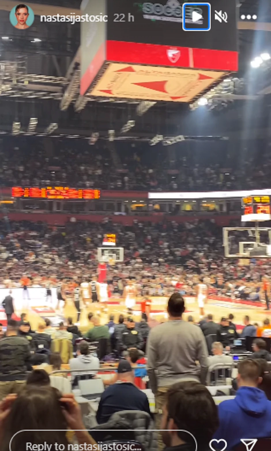 Nastasija na utakmici