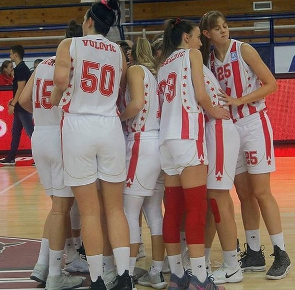 Košarkašice Crvene zvezde su prvi deo takmičenja u prvenstvu Srbije okončale bez poraza