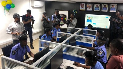 Egbetokun inaugurates police complaints response unit in Lagos. [Twitter:DayoOyewo]