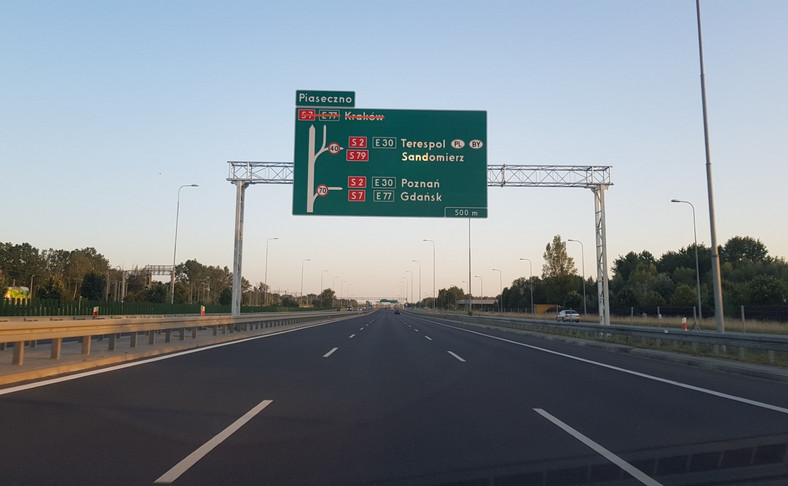 Droga S7 Warszawa Lotnisko - Lesznowola