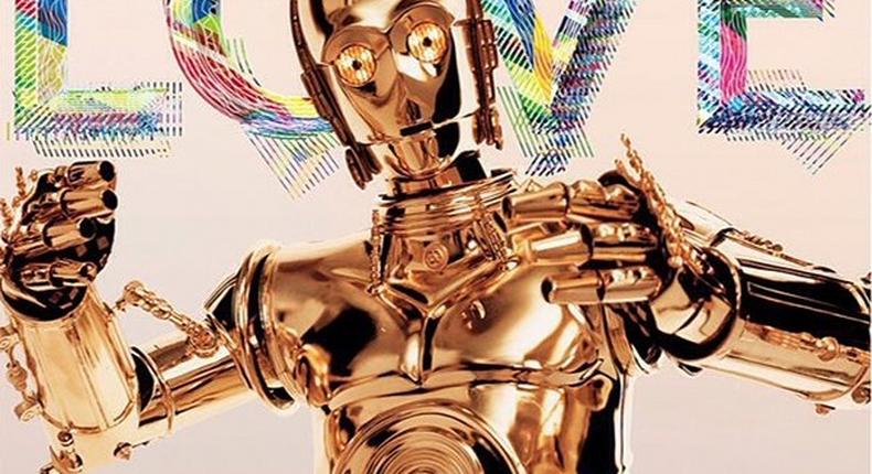 'Star Wars' C-3PO for LOVE Magazine