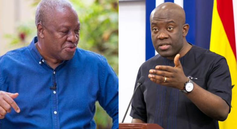 John Mahama and Kojo Oppong-Nkrumah